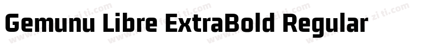 Gemunu Libre ExtraBold Regular字体转换